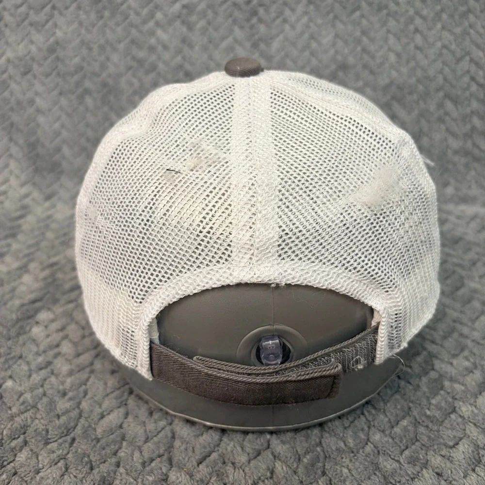 Outdoor Cap Platinum Series Wake Up Trim Down Gray White Mesh Trucker Hat